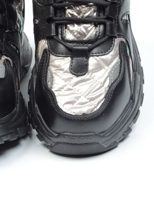 04-8525-3 BLACK Ботинки зимние женские (искусственные материалы)