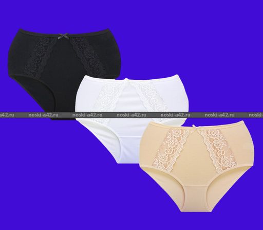 Цена за 5 шт. Трусы женские Турция большие размеры арт. 63650 (80002,63850) 7XL (58-60) - For you фото 2