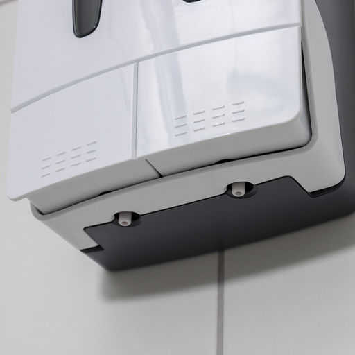 Диспенсер для жидкого мыла, механический, двойной по 500 мл, пластик, белый