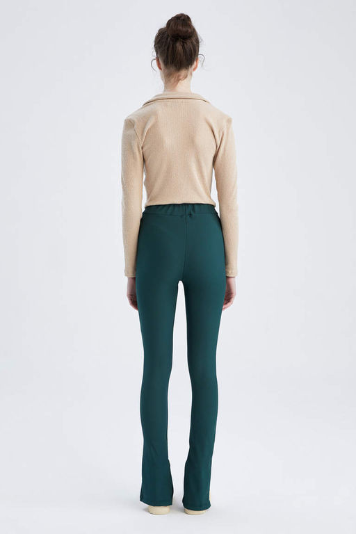 Леггинсы с разрезом на талии и нормальной талией - Defacto фото 5