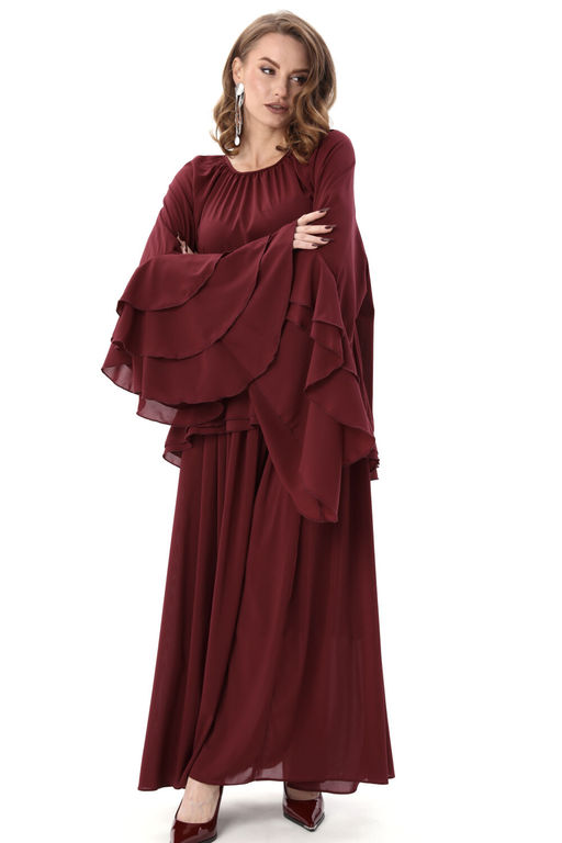 Блуза NIKVA н1000-4 винный  фото 6