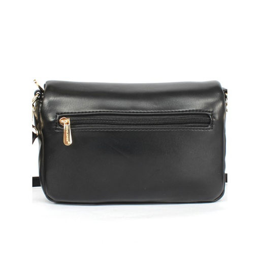 Сумка женская искусственная кожа DJ-СМ 6762-BLACK, 1отд, плечевой ремень, черный SALE 257756 - Adelia фото 2