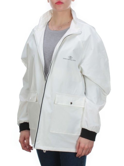 1106 WHITE Ветровка женская FASHION (100% полиэстер) фото 7