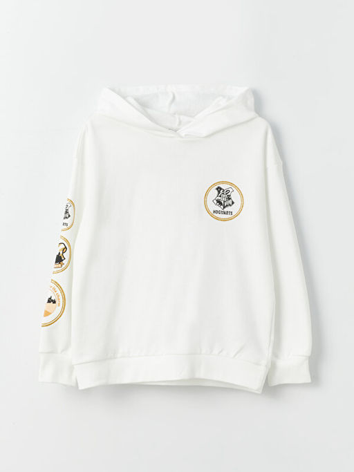Harry Potter Bask?l? Uzun Kollu K?z ?ocuk Hoodie