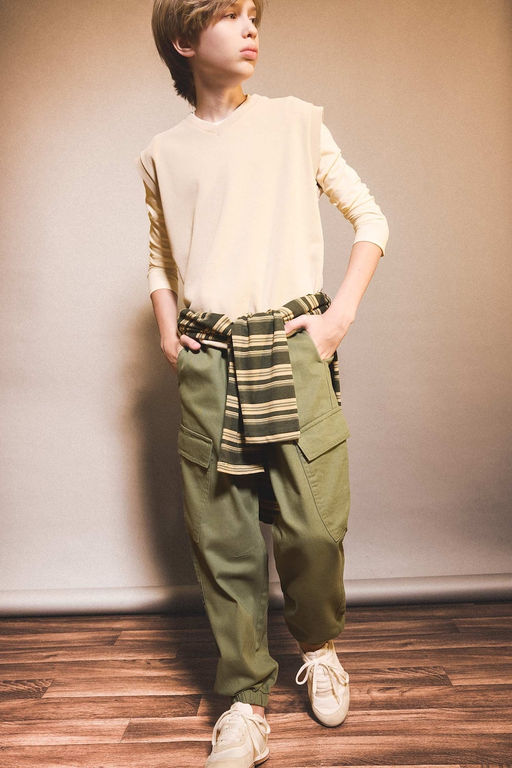 Jogger Fit Gabardin Pantolon Erkek _ocuk - Defacto фото 2