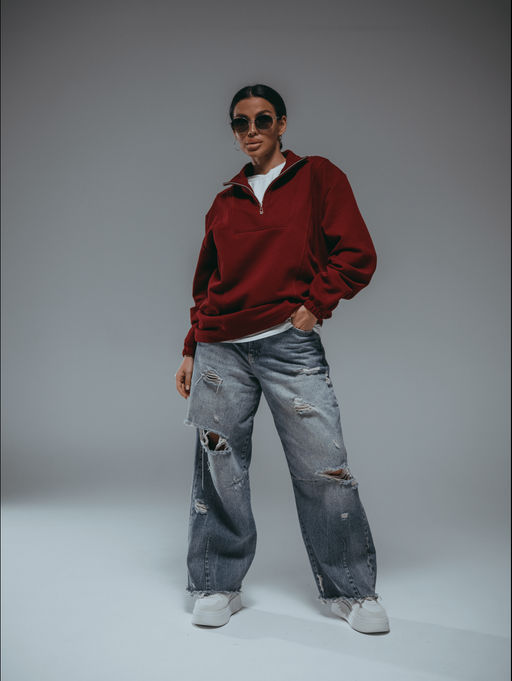 Брамея свитшот женский (черный) - Lovetex фото 18