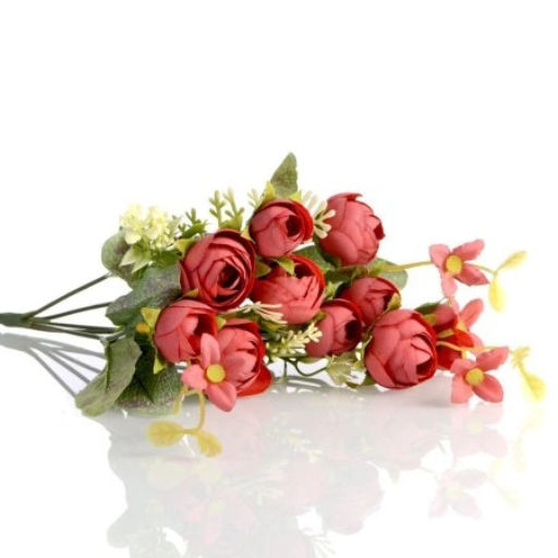 Цветок искусственный 34 см 5 бутонов Камелия / NT44-3 /уп 2/200/1200/ - Галеонтрейд фото 5