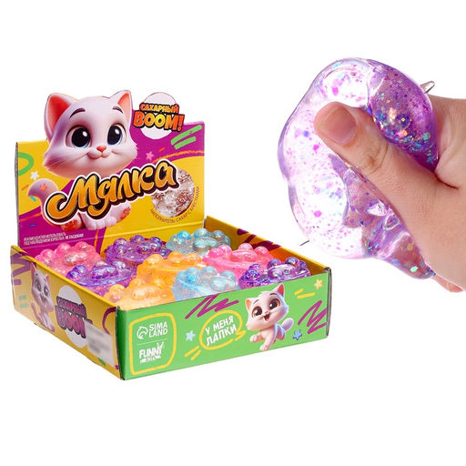 Антистресс сквиш мялка Funny toys «Лапка», сахарный бум, МИКС