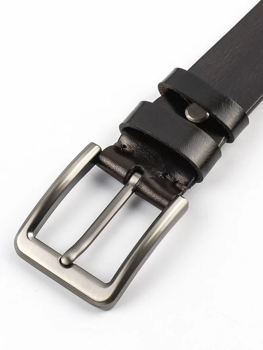 Мужской кожаный ремень Dierhoff ДРК 3056/1-40 Коричневый - Sergio valentini фото 3