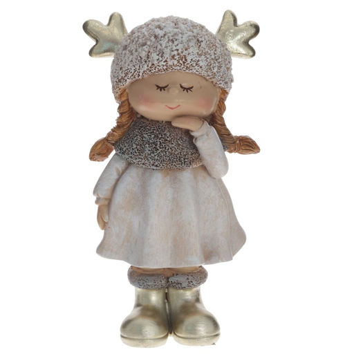 Фигурка декоративная "Мальчик/Девочка", L7,5 W5 H13 см, 2в.