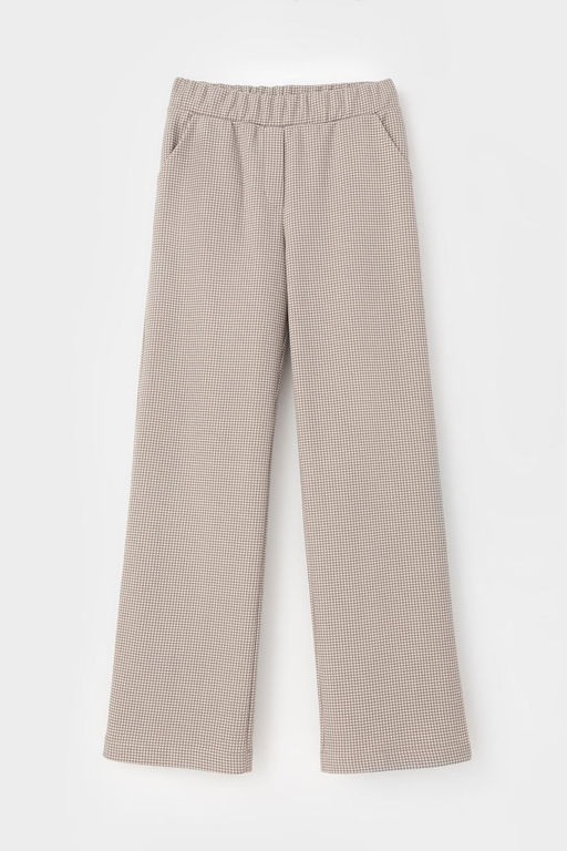 ЕВТ 4117/светлый беж,гусиная лапка брюки жен