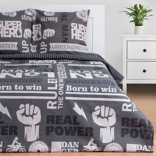 Постельное белье Этель 2 сп Super man 175*215 см, 200*220 см, 70*70 см -2 шт  фото 3