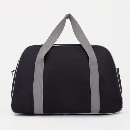 Сумка спортивная на молнии, наружный карман, цвет серый/чёрный - Simaland фото 3