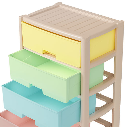 Комод "Колорит" 4-х секцион. широкий (цветной)