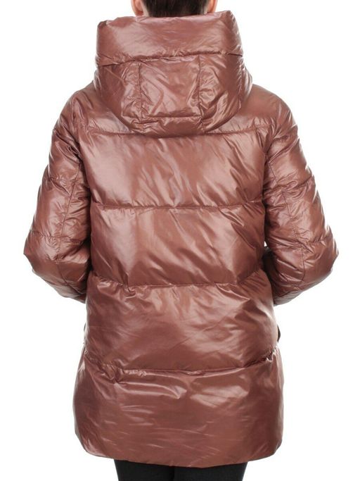 0706 BROWN Куртка зимняя женская PAR TEN (200 гр. холлофайбера) - Fashion фото 5