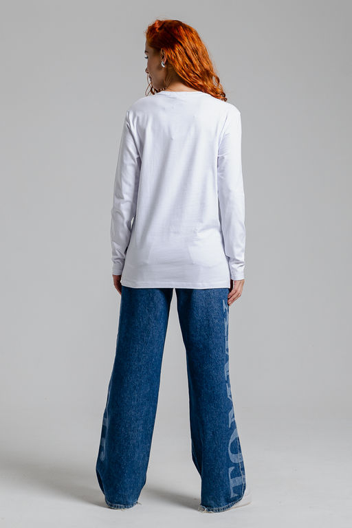 8519 Футболка с длинным рукавом женская