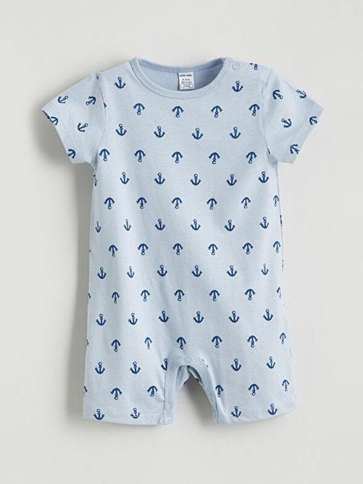 Bisiklet Yaka Erkek Bebek Tulum 2li