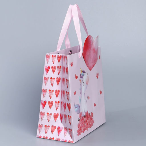 Пакет подарочный Единорог, 22 22 10 см - Дарите счастье фото 2