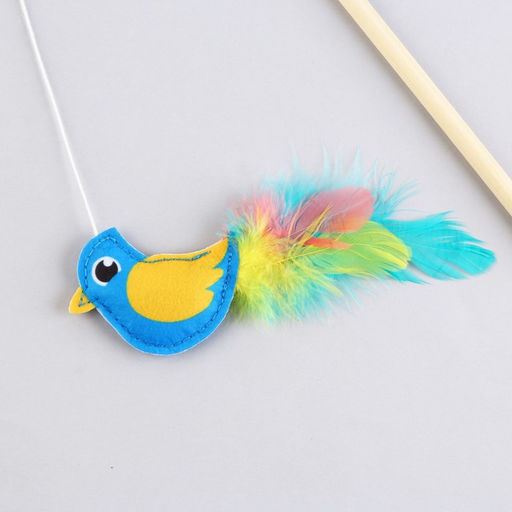 Дразнилка из фетра Птичка, 6,6х5,6 см - Пушистое счастье фото 3