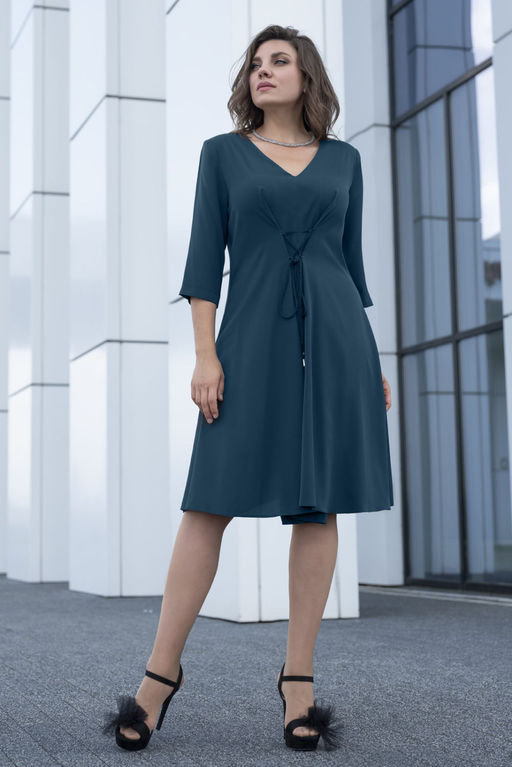 Платье Avanti 1618 серый/черный - Mira fashion фото 426
