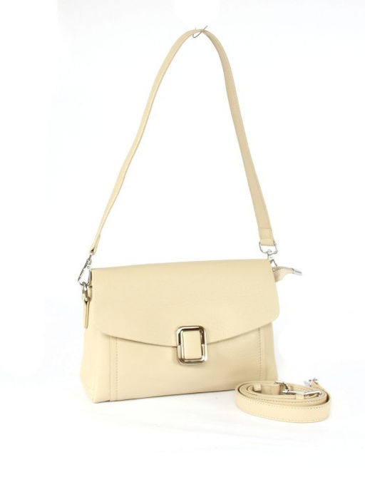 Сумка женская натуральная кожа GU 2033-6638, 3отд, плечевой ремень, бежевый SALE 265816