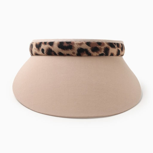 Козырёк MINAKU Leopard, пудровый, размер 56-58