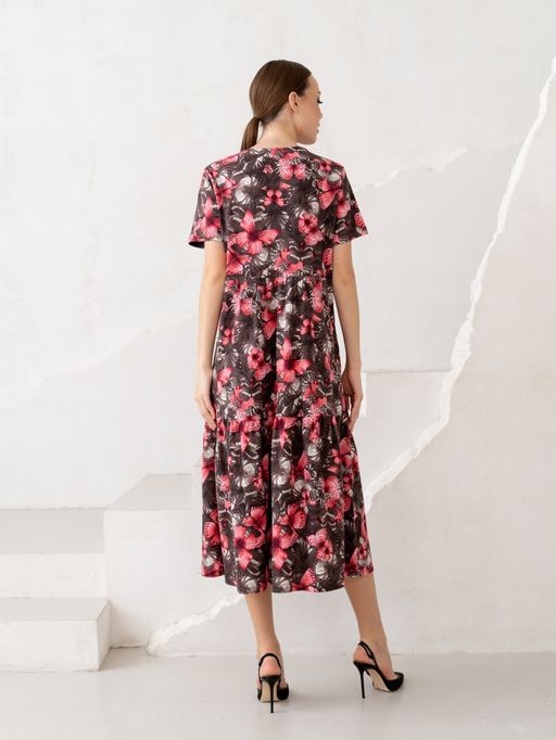 Платье жен.арт.416/1-2,коричнево-розовое - Binita фото 11