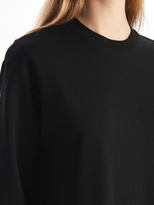 Bisiklet Yaka Kad?n Sweatshirt Elbise