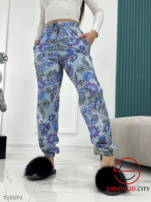 Штаны домашние с принтом