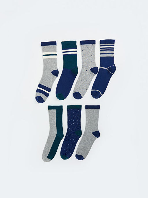 ?izgili Erkek ?ocuk Soket ?orap 7li