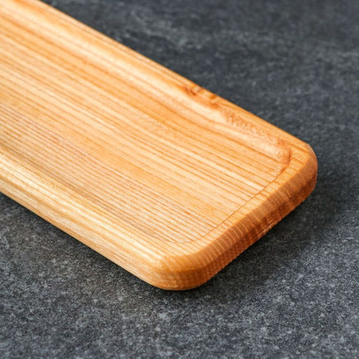 Блюдо-доска сервировочное деревянное, 40×10 см, для сервировки и подачи, массив ясеня