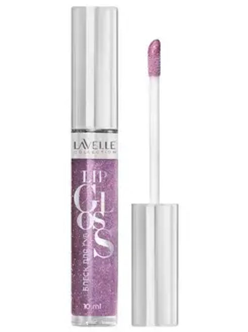 LavelleCollection Блеск для губ тон 37 "LIP GLOSS SILVER" LG-05 земляничный искрящийся