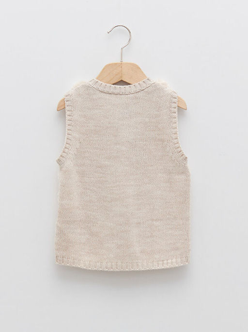 Bisiklet Yaka K?z Bebek Triko Yelek - Waikiki фото 2