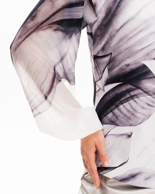 Блузка с шифоновым рукавом реглан 71.5.1 - Sahar art lab фото 4