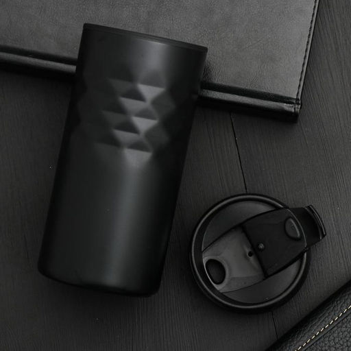 Термокружка SVOBODA VOLI «Покоряй», 350 мл, чёрный