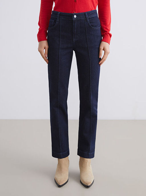 Straight Fit Kad?n Jean Pantolon