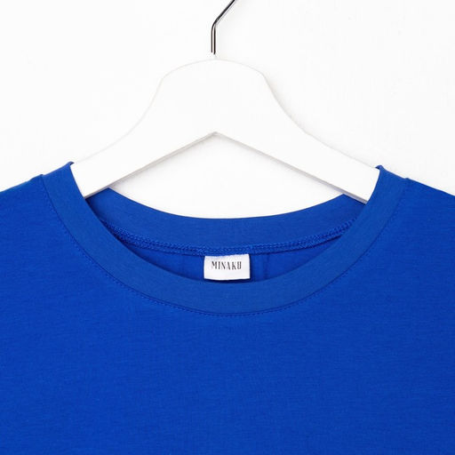 Футболка женская MINAKU OVERSIZE FIT, цвет электрик, размер 42