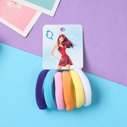 Цена за 6 шт. Резинки для волос «Анна», набор 6 шт., загадка, 4 см