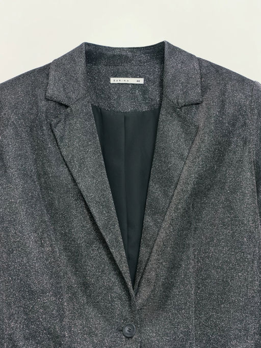 Однобортный жакет с блестками / Zarina