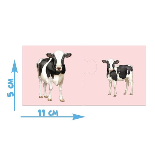 Парные пазлы Мамы и малыши, 24 детали - Puzzle time фото 2