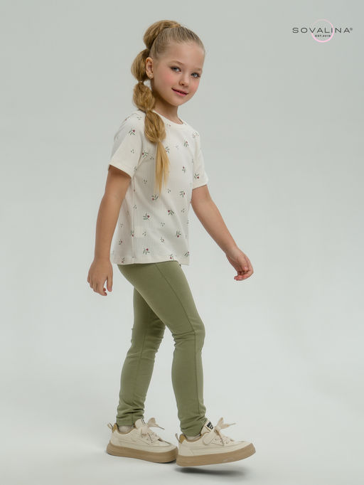 Костюм Мулан бордовые тюльпанчики-оливка - Sovalina фото 9