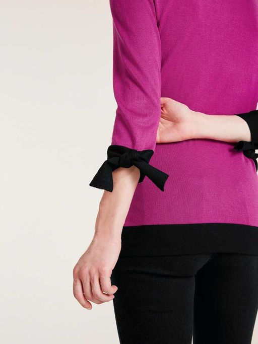 Пуловер, розово-черный - Heine фото 7