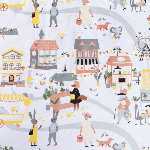 Постельное белье Этель 1,5 сп Fantastic town 143х215 см, 150х214 см, 50х70 см -1 шт  фото 3