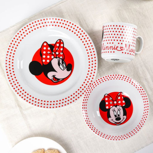 Набор посуды, 3 предмета: тарелка 16,5 см, миска 14 см, кружка 250 мл, Минни, Минни Маус - Disney фото 5