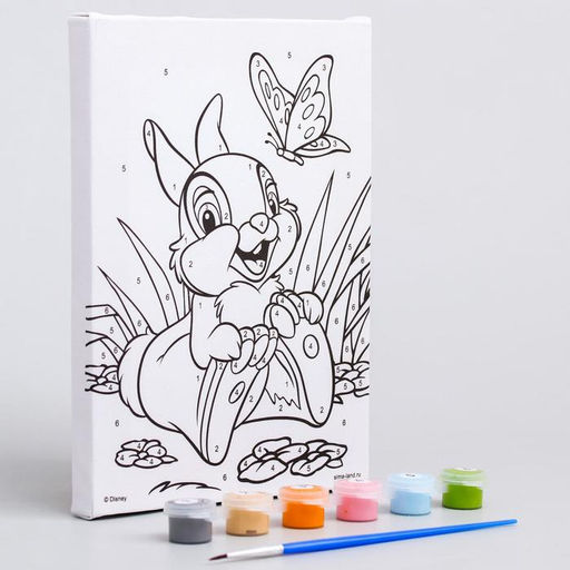 Картина по номерам для детей «Топотун», 21×15 см, Бэмби