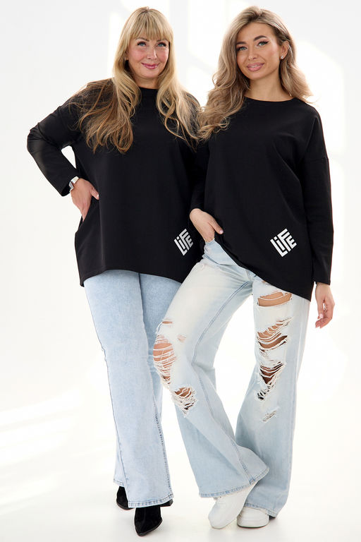 Кофта футер life дл/р