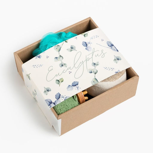 Подарочный набор Этель Eucaliptus полотенце 30?60 см, мочалка, массажёр  фото 6