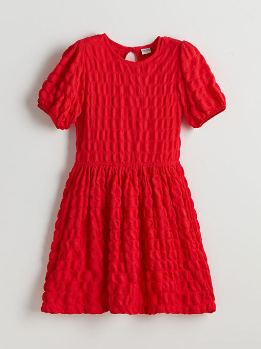 Bisiklet Yaka K?z ?ocuk Elbise