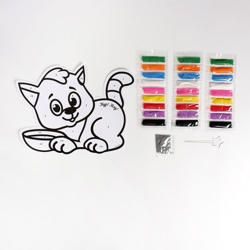 Фреска для самых маленьких Мур! Мяу! + блёстки - Школа талантов фото 2