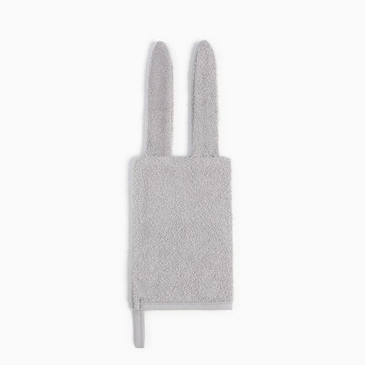 Набор Крошка Я (полотенце-уголок, рукавица, нагрудник), серый, 100% хл, 360 гр/м2  фото 6